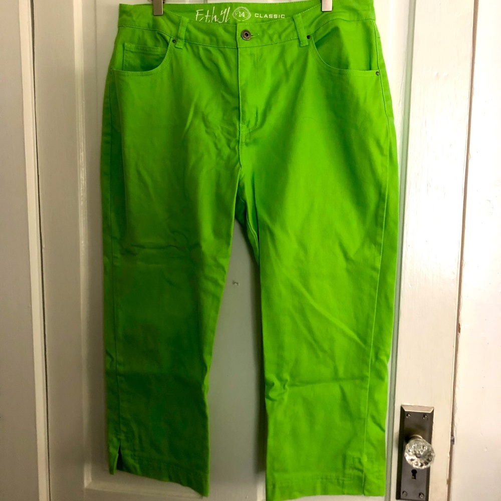 Lime Green Ethyl Capri Pant